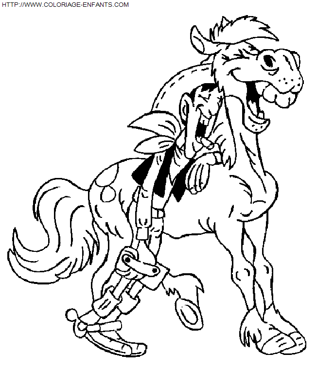 coloriage Heros Lucky Luke