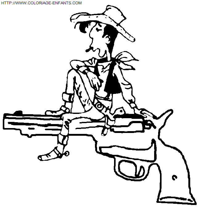 coloriage Heros Lucky Luke