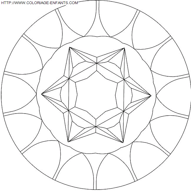 coloriage Heros Mandala