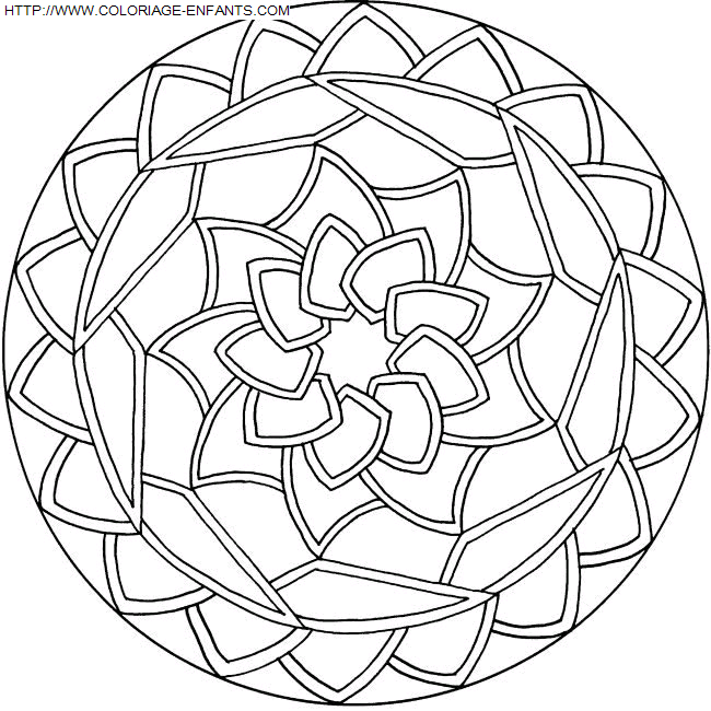 coloriage Heros Mandala