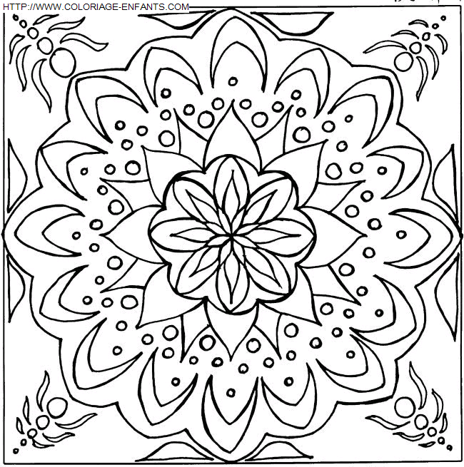 coloriage Heros Mandala