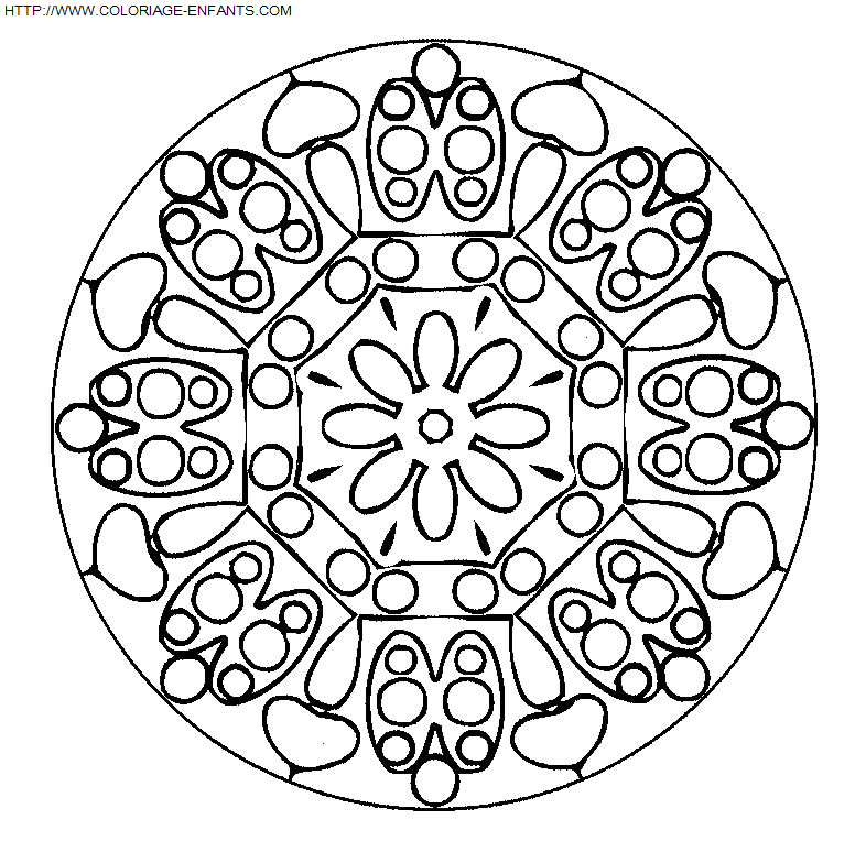 coloriage Heros Mandala