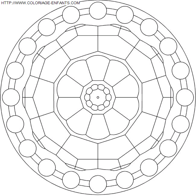 coloriage Heros Mandala