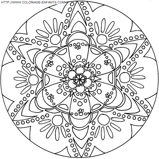 coloriage Heros Mandala