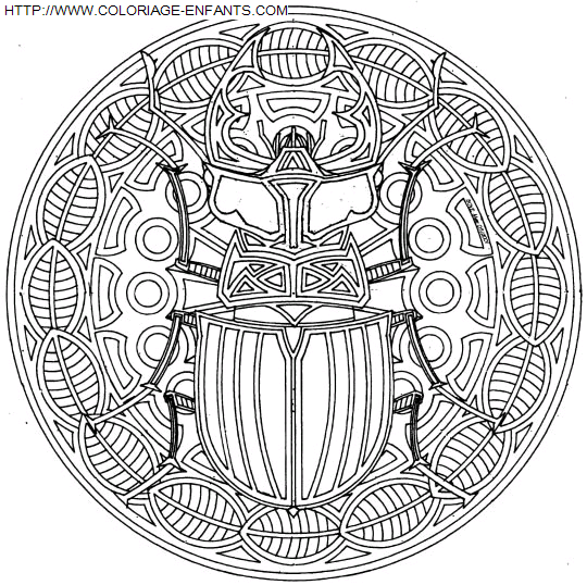 coloriage Heros Mandala