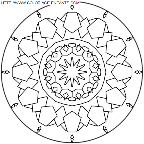 coloriage Heros Mandala