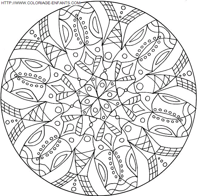 coloriage Heros Mandala