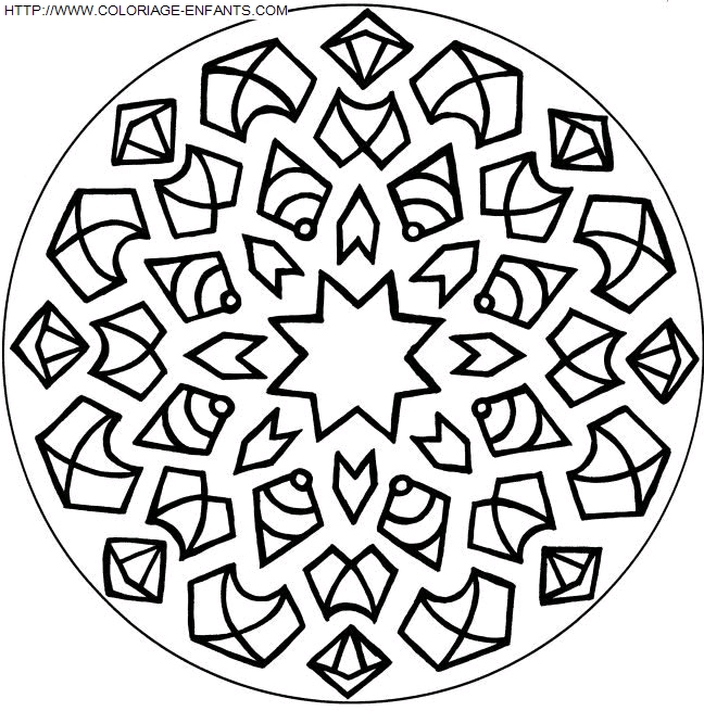 coloriage Heros Mandala