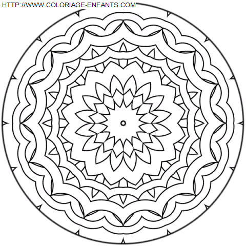 coloriage Heros Mandala