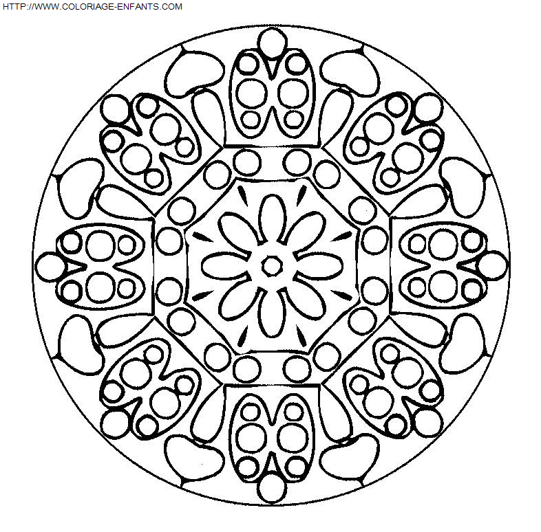 coloriage Heros Mandala