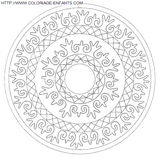 coloriage Heros Mandala