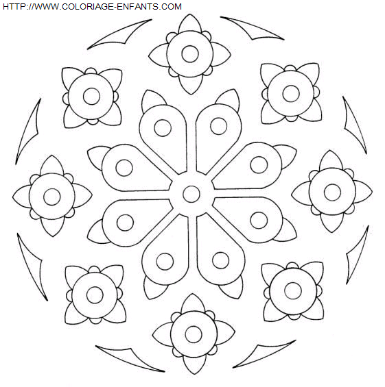 coloriage Heros Mandala