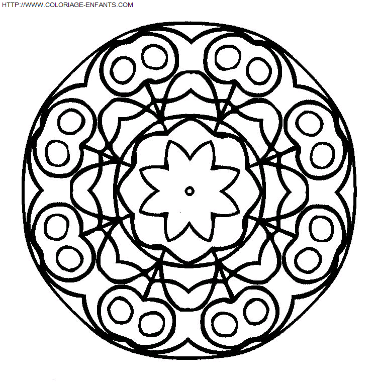 coloriage Heros Mandala