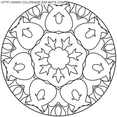 coloriage Heros Mandala