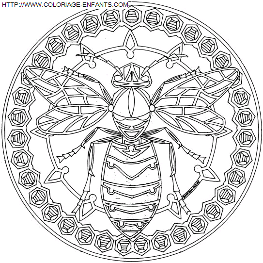 coloriage Heros Mandala