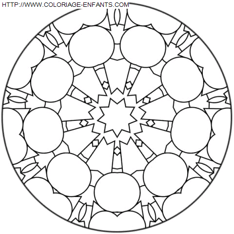 coloriage Heros Mandala