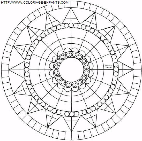 coloriage Heros Mandala