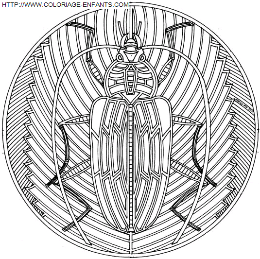 coloriage Heros Mandala