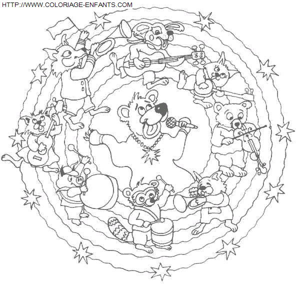 coloriage Heros Mandala