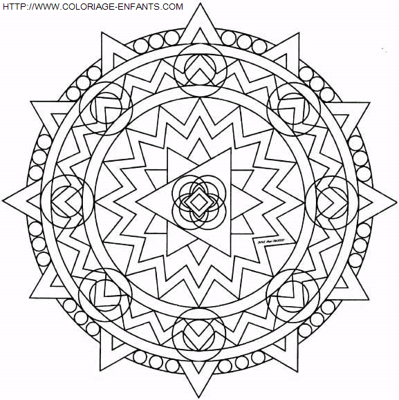 coloriage Heros Mandala