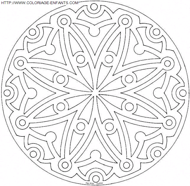 coloriage Heros Mandala