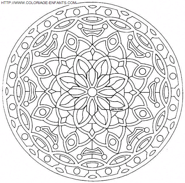 coloriage Heros Mandala