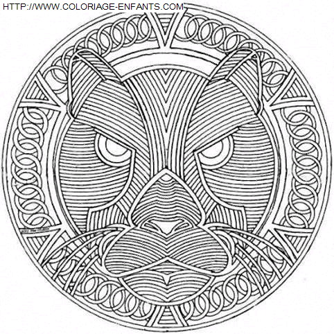 coloriage Heros Mandala