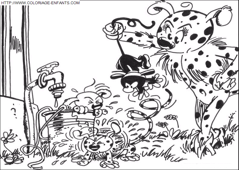 coloriage Heros Marsupilami