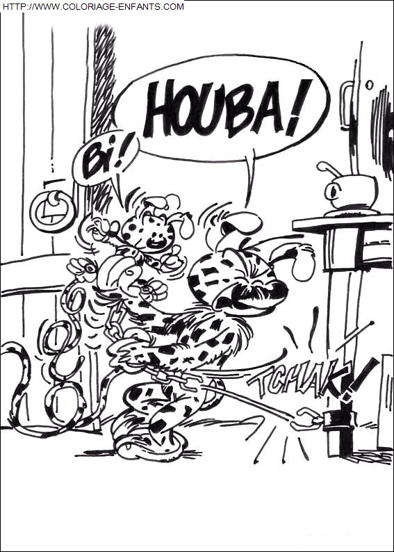 coloriage Heros Marsupilami