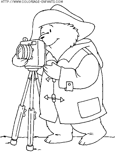 coloriage heros ours paddington