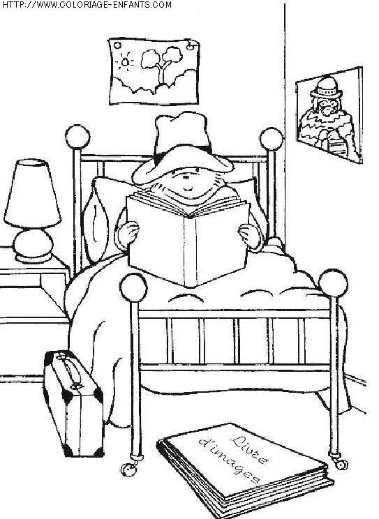 coloriage heros ours paddington