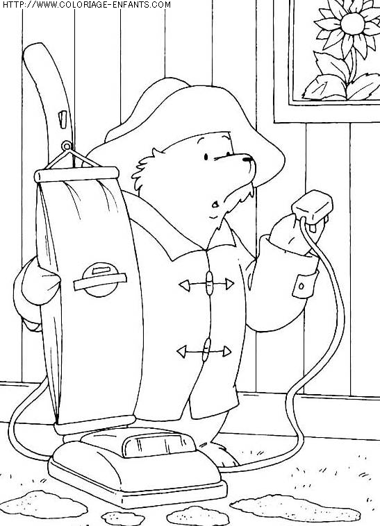 coloriage heros ours paddington