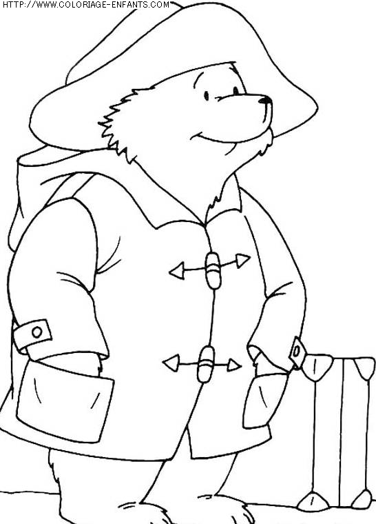 coloriage heros ours paddington