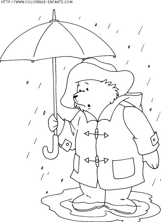 coloriage heros ours paddington