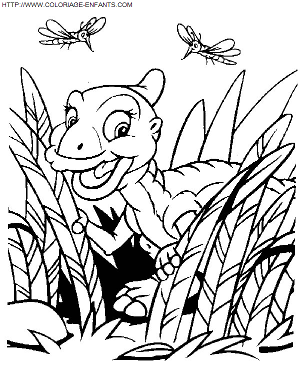 coloriage Heros Petit Dinosaure