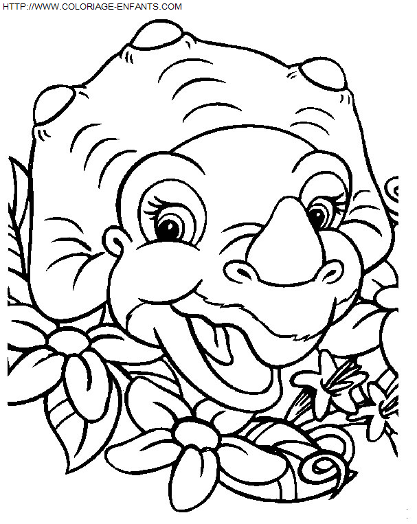 coloriage Heros Petit Dinosaure