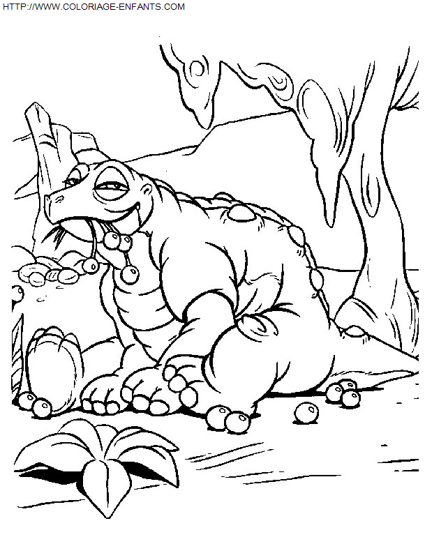 coloriage Heros Petit Dinosaure