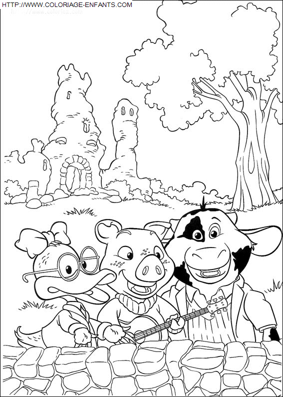 coloriage Heros Piggly