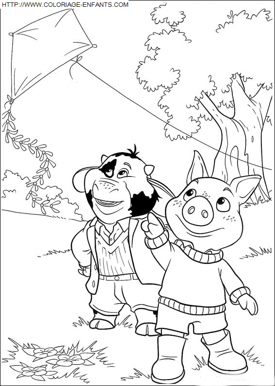 coloriage Heros Piggly