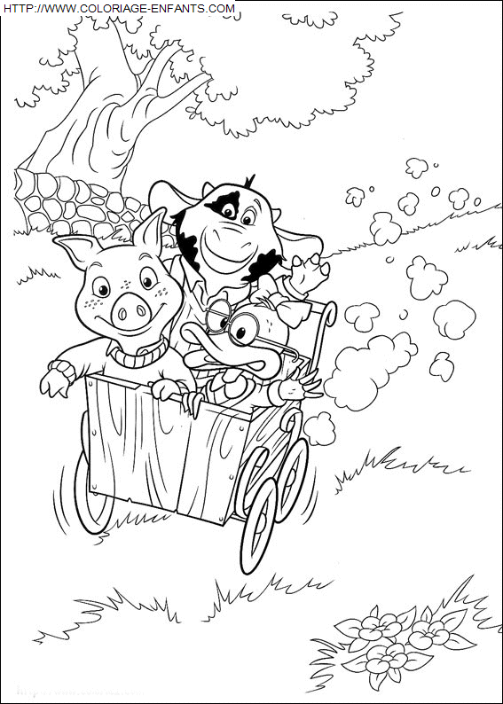 coloriage Heros Piggly