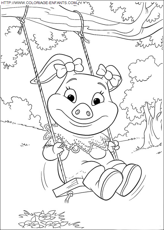 coloriage Heros Piggly