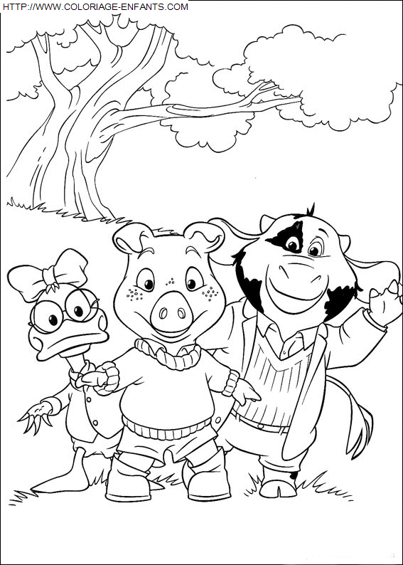 coloriage Heros Piggly