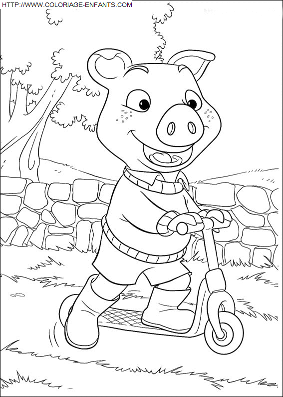 coloriage Heros Piggly