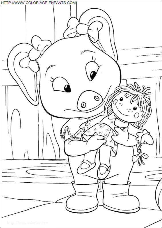 coloriage Heros Piggly