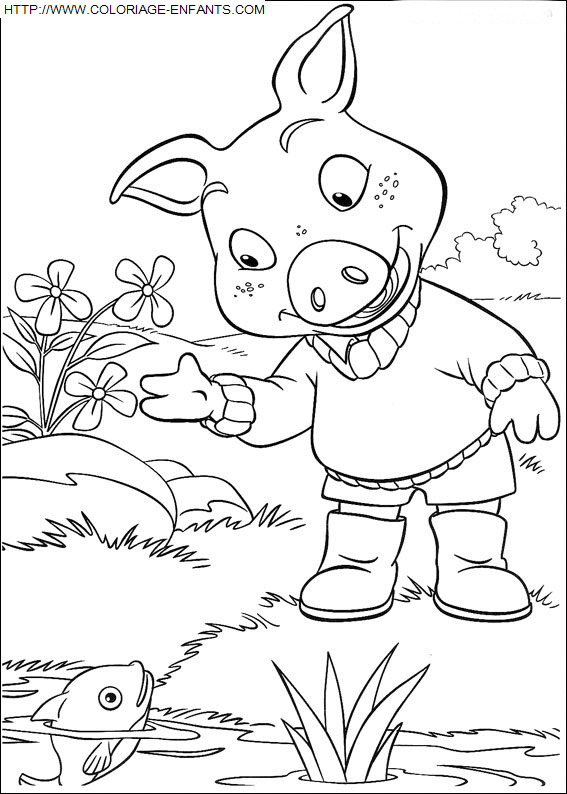 coloriage Heros Piggly