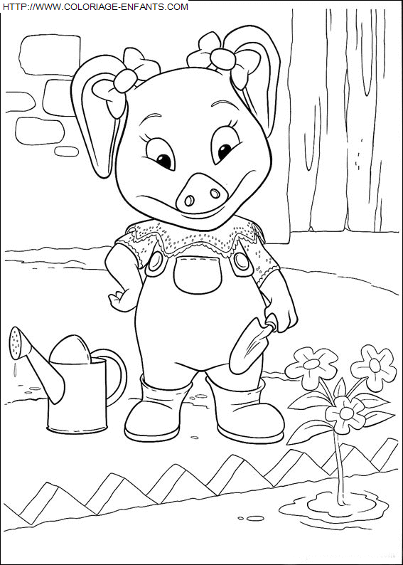 coloriage Heros Piggly