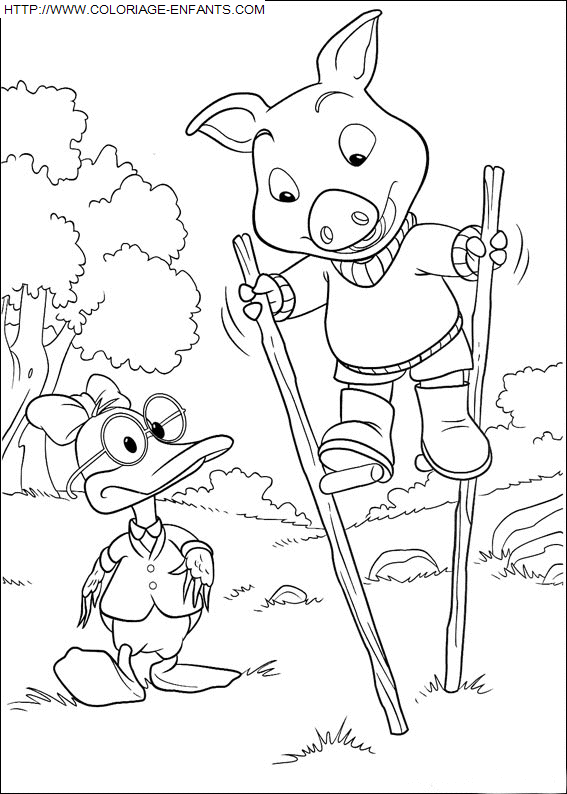 coloriage Heros Piggly