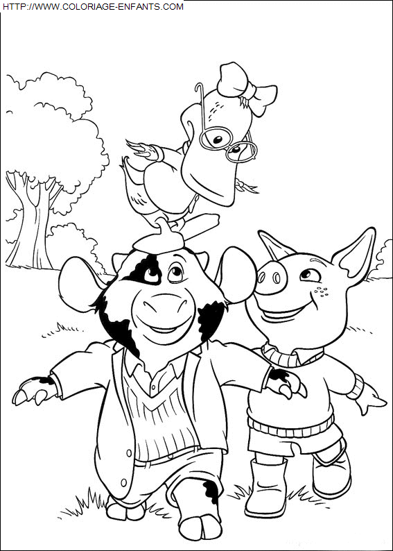 coloriage Heros Piggly