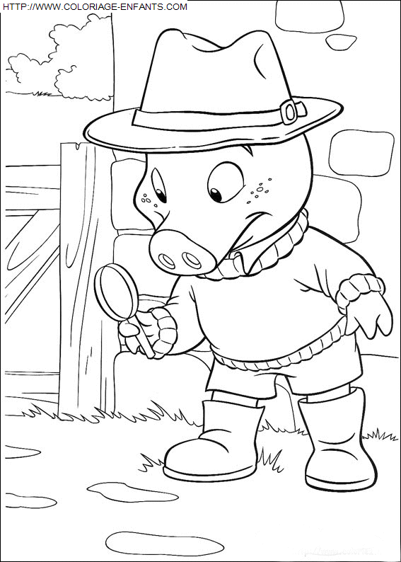 coloriage Heros Piggly