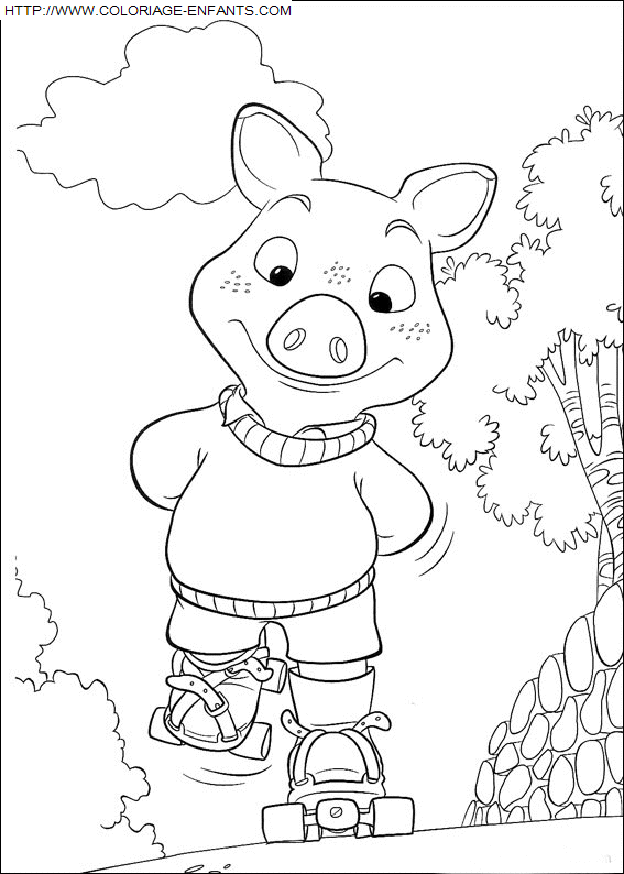 coloriage Heros Piggly